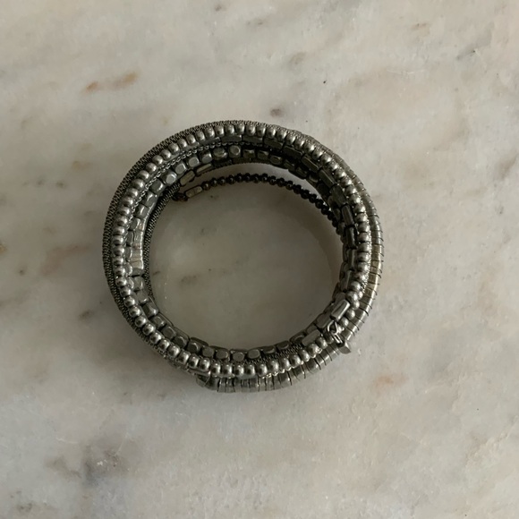 Silver Coil Bracelet - Picture 6 of 7